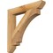 Ekena Millwork Imperial Slat Rough Sawn Bracket, Western Red Cedar, 4"W x 28"D x 28"H BKT04X28X28IMP06RWR - alternate 1